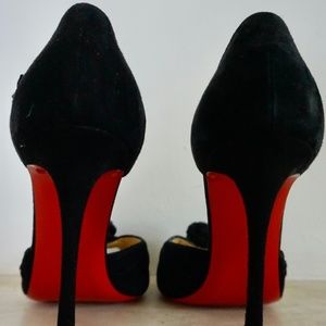 Christian Louboutin Size 10.5 Black Suede